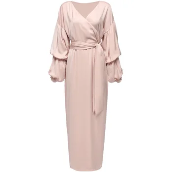 Pani oblečenie OWLPRINCESS 2020 Nové Bubliny Rukáv Elegantný Štíhly tvaru Šaty jednofarebné šaty