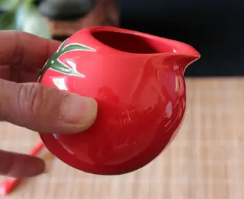 Paradajka tvar keramická šálka mlieka šálku čaju kvetináče reštaurácia vhodné roztomilý črepníkové ploche zelená kvetináče mikrovlnná riad