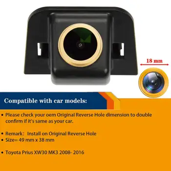 Parkovacia Kamera pre Toyota Prius XW30 MK3 2009~,Reverzné Zálohy Kamerou na Nočné Videnie Kamery HD 1280*720P Fotoaparát Vodotesný