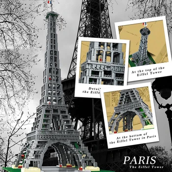 PARÍŽ, Eiffelova Veža svetoznámej architektúra Stavebné kamene, Tehly Kompatibilné lepinglys 10181 Deti narodeninám