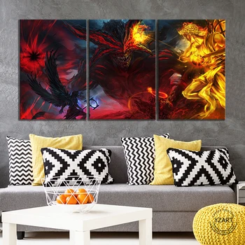 Path of Exile Kitava Demon&Farba Angel Hra Plagát Obrázky Plátno Dekoratívne Obrazy pre Domova Wall Art