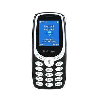 Pay as You Go Odomknutý Jednoduchý Mobilný Telefón pre Seniorov,2G GSM SIM Zdarma Základné Mobilné Telefóny,Ľahký&dlhodobej spotreby (Black)