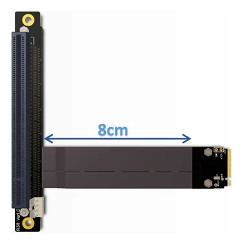 PCI-E 3.0 Stúpačky Karty M. 2 pre NGFF pre NVMe do PCIe x16 Predlžovací Kábel Gen3 Napájania SATA Kábel 32 G/bps pre BTC Baník
