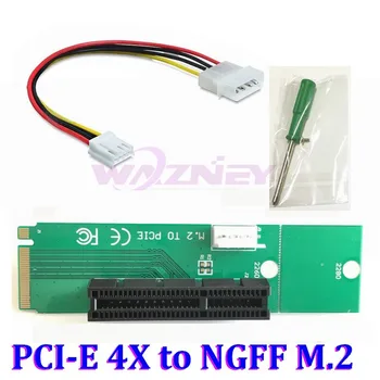 PCI Express pci-express PCI-E x4, 4X Žena na NGFF M. 2 M Mužskej Sieťový Adaptér Tlačidlo Napájací Kábel s Converter Karty # R179T# 2280