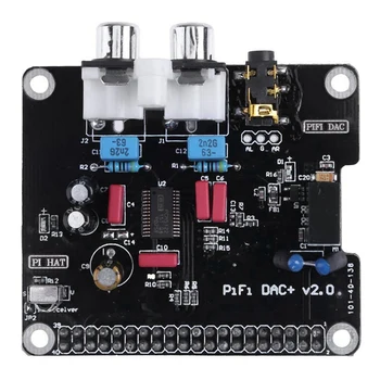 Pcm5122 Hifi Dac o Zvukovej Karty Modul I2S+Led Indikátor pre Raspberry Pi 2 B