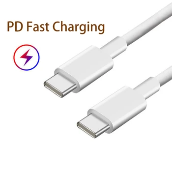 PD 65W 1,5 m USB Typ C Typ d Kábel Pre iPad, Macbook Rýchle Nabíjanie QC4.0 Rýchle Nabíjanie Typ-C Kábel Pre Samsung S10 USB-C Drôt