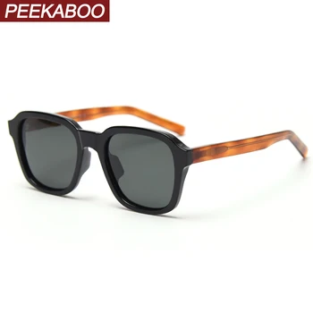 Peekaboo TR90 námestie rámom slnečné okuliare mužov polarizované acetát jazdy muž slnečné okuliare ženy uv400 zelená hnedá 2021 lete