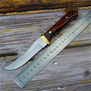 PEGASI 7HR15MOV taktické rovný nôž north American ostrý lovecký nôž vonkajšie self-defense nôž domov plátok nôž + puzdro