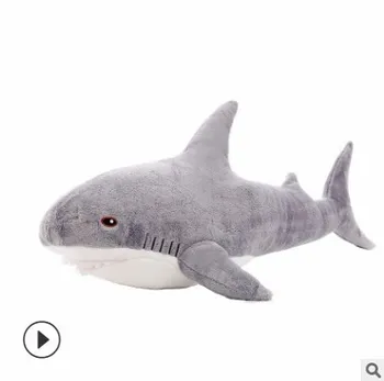 Pekný Plnené Shark Bábika Pohodlné Asika Vankúš Tvorivé Mäkký Vankúš Plyšové Hračky Izba Dekor Darček K Narodeninám Dieťa Vianoce Prítomný