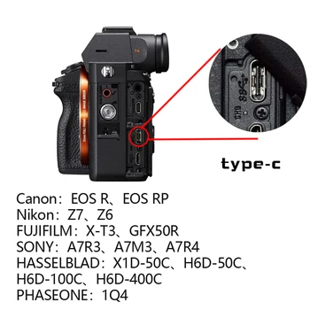 PERESAL Typ-c na USB3.0 kábel kamery 1.5m3m5m8m pre delá EOS R RP SONY a7m3 R3 A7R4 Uviazaný, streľba line camerato počítača