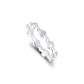 Perlové Seashell Kapela Krúžok Autentické 925 Sterling silver Šperky Prsteň Pre Ženu Európsky Štýl Strieborné Prstene Pre Šperky Robiť