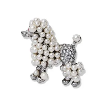 Pes, pudel Simulované-pearl Brošňa Sigma Gama Rho Pearl Klopě pin úlohy sgr Pearl Brošňa Šperky