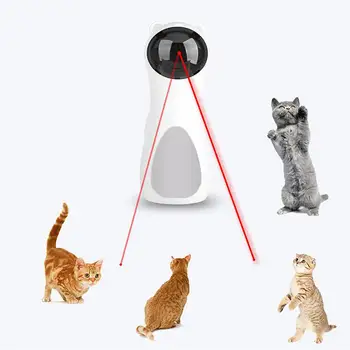 Pet Mačka LED Laserové Hračky Inteligentné Automatické Mačka Výkon odbornej Prípravy Zábavné Vtipné Rotujúce Hračka Multi-Uhol USB Nabíjanie domáce zvieratá