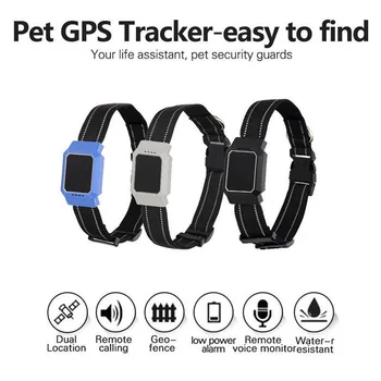 Pet Smart Mini GPS Tracker Obojok pre spoločenské Psy, Mačky Sledovanie Locator GPS Sledovacie Zariadenie Anti-Stratil Tracer