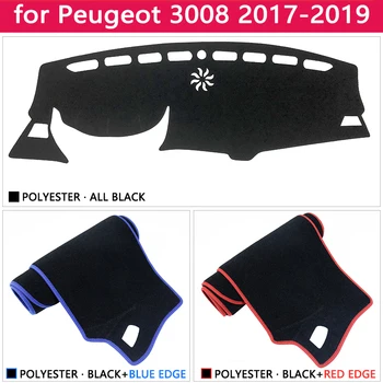 Peugeot 3008 2017 2018 2019 Mk2 3008GT GT Anti-Slip Mat Panel Kryt Pad Slnečník Dashmat Chrániť Koberec Auto Príslušenstvo