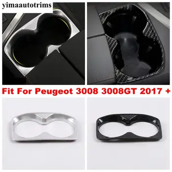 Peugeot 3008 3008GT 2017 - 2021 Prevodovka Shift Kút Vody Držiak Panel Kryt Výbava Uhlíkových Vlákien / Matný Interiérové Prestavby