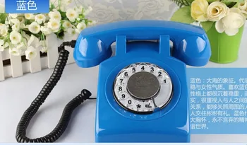 Pevné linky pre Domáce Starožitné Rotačné Vytáčanie Office Telefón Klasický Old Fashion Telefón