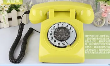 Pevné linky pre Domáce Starožitné Rotačné Vytáčanie Office Telefón Klasický Old Fashion Telefón