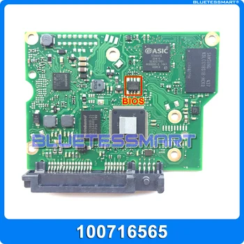 Pevný disk časti PCB logic dosky plošných spojov 100716565 pre Seagate 3.5 SATA hdd data recovery pevný disk opravy