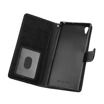 Peňaženka obal Pre Sony Xperia XA1 Ultra Prípade Flip Cover Matný Kožené puzdro Pre Sony xa1 Ultra G3221 G3212 G3223 G3226 Silikónové Taška
