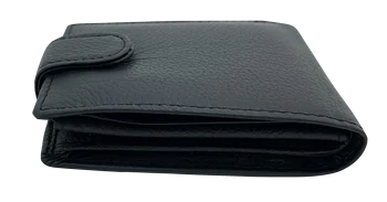 Peňaženka Peňaženka Peňaženky Cowhide Kožené Originálne Kožené Muž, L316 Čierna