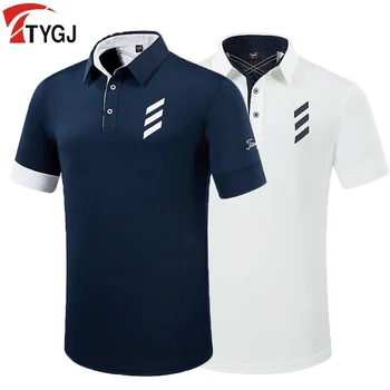 PGM Golf T-shirt pánske Košele Lete Krátky Rukáv Topy Muž Priedušná Elastická Uniformy Golfové Oblečenie Veľkosti M-XXL