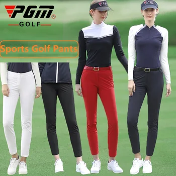 Pgm Jeseň Zima Dámy Golfové Nohavice Ženy Vysoká Pružnosť Športové Nohavice Slim Fit Golf/Nohavice Tenis Teplé Vetru Golfové Oblečenie