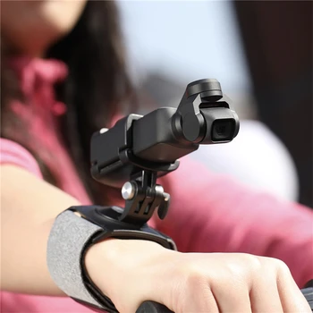 PGYTECH Zápästie a Akčné Kamery Strane Pre DJI OSMO Vrecku GoPro Action Camera 360 Stupňov Rotácie Nastaviteľná Veľkosť