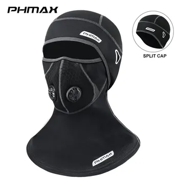 PHMAX Fleece Maska Ski Vetru Lyžovanie Masku na Tvár Filtre Zime Udržiavať v Teple, Ochranné Split Maska Outdoorové Športy, Cyklistické pokrývku hlavy