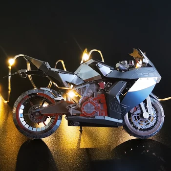 Piececool MOTOCYKEL II&I Road racing 3D puzzle Kovové montáž model Kreatívne hračky pre Deti, darčeky