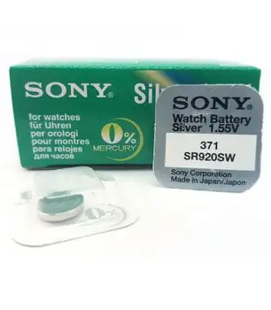 Pilas de boton Sony bateria pôvodné Oxido de Plata SR920SW blistri 10X Unidades