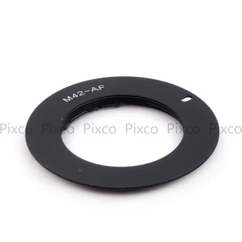 Pixco Pre M42-Sony AF Confirm Adaptér Oblek Pre M42 Skrutku Mount Objektív Sony Alfa Minolta MA Fotoaparát, Čierny