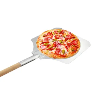 Pizza Lopatu 58 56 66 cm, Hliníkové Pizza Kôra Lopatu s Drevenou Rukoväťou, Tortu, Lopata na Pečenie Nástroje Syr Fréza Peelingy Tool55#