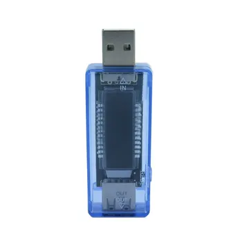 Plastový Priehľadný modrý Digitálny voltmeter ammeter USB tester Voltmeter meranie Presné, Bezpečné a spoľahlivé