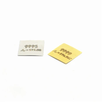 Platina Paládium Zlato, Striebro Plech Na 99,99% Vysoká Čistota Pd Pt, Au-Ag Vyrezávané Vločky Periodickej Tabuľke Prvok 10*10*0.1 mm