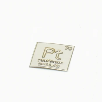 Platina Paládium Zlato, Striebro Plech Na 99,99% Vysoká Čistota Pd Pt, Au-Ag Vyrezávané Vločky Periodickej Tabuľke Prvok 10*10*0.1 mm
