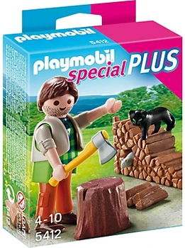 PLAYMOBIL®5412 drevorubač, originálne, kliknutia, dar, dieťa, dievča, hračky