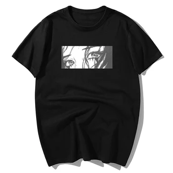 Plače Dievča Inšpiráciu Japonskom Anime Dievča Oči Tlačiť T-shirt Mužov 2020 Letné Krátke Bavlnené Tričko Tričko Topy Pánske Oblečenie, Streetwear