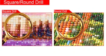 Plnej 5D Diy Square/Round-Diamond maľovanie hviezdice 3D Diamond Maľovanie na Kamienky Maľby, Výšivky D5
