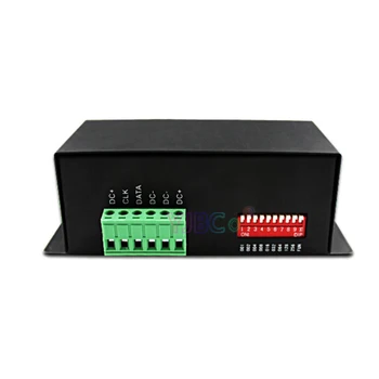 Plné farby DMX 512 Dekodér DC 5V 12V 24V DMX k SPI led modul dispečer led pásy stmievač podporu WS2811 WS2812 WS2801 6803 IC