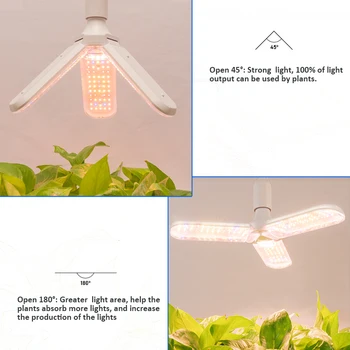 Plný Spetrum LED Rásť Svetlo 150W Phyto Žiarovka E27 LED Žiarovky, Lampy, ktoré Rastliny Rastú Stan 3000K Teplá Červená Modrá IR, UV Rastliny Led Rastie