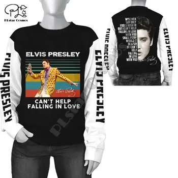 PLstar Vesmíru Elvis Presley Legendárny HipHop Spevák Módne hoodies Pulóver 3D Vytlačené Zip Mikiny/Mikiny/Bunda