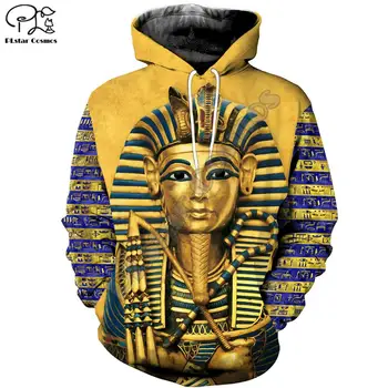 PLstar Vesmíru Horus Egyptský Boh Eye of Pharaoh Egypt Anubis Starovekého Egypta 3DPrint Zips/Mikiny/Mikina/Bunda/Muži/Ženy s2