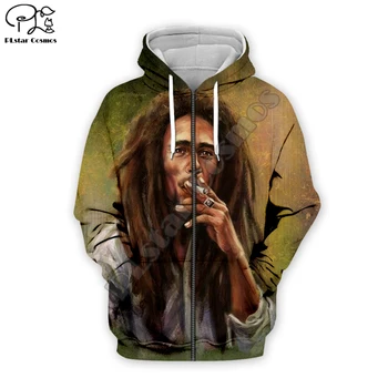 PLstar Vesmíru Reggae Bob Marley Tepláková súprava Farebné 3DPrint Hoodie/Mikina/Bunda/Muži, Ženy, hiphop bežné nová móda Swag s-2