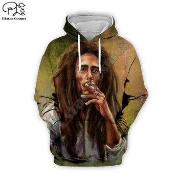 PLstar Vesmíru Reggae Bob Marley Tepláková súprava Farebné 3DPrint Hoodie/Mikina/Bunda/Muži, Ženy, hiphop bežné nová móda Swag s-2