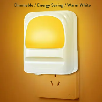 Plug-in Súmraku do Úsvitu Senzor LED Nočné Svetlo Predsieň, Detská Kúpeľňa Schody Lampa USA, UK, EÚ Plug Studený/ Teplý/ Prírodná Biela