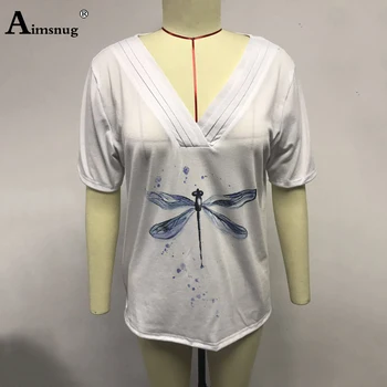 Plus veľkosť 2xl Ženy, Nové Módy Tlače Topy tvaru Krátky Rukáv Voľný čas Tee košele 2020 Letné Dámske Ležérne Voľné T-shirt Femme