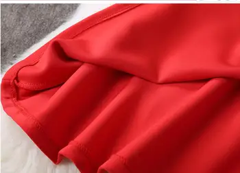 Plus veľkosť 3XL 2020 jarné módne červená bez rukávov štíhly a-line klesnutie šaty