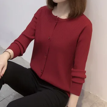 Plus veľkosť pletený sveter svetre ženy jeseň zimné trendy kórejský štýl Outwear Žena pletenie Bundy nadrozmerné zrastov topy