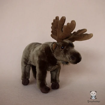 Plyšové Zvieratko Hračka Moose Bábiky Simulácia Elk Bábika Deti Hračky Euroázijských Vianočné Darčeky
